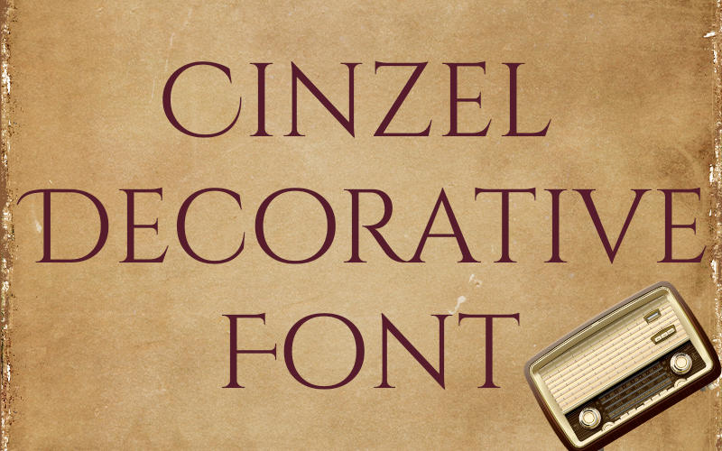 Cinzel Decorative Font